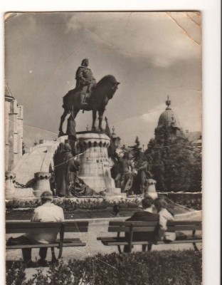 CPI B 10432 CARTE POSTALA - CLUJ. STATUIA LUI MATEI CORVIN, RPR foto