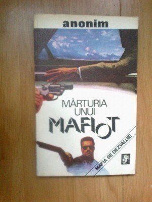 n8 Marturia unui mafiot - Anonim foto