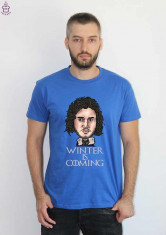 Tricou personalizat Game Of Thrones, tricouri caricaturi, Winter Is Coming, Snow foto