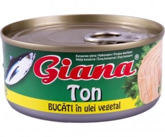 Giana Ton bucati in ulei 170g Giana Ton bucati in ulei 170g