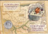 2005 LP 1683 EUROPA 2005 - GASTRONOMIE MAPA FILATELICA CU MEDALIE DE ARGINT, Nestampilat