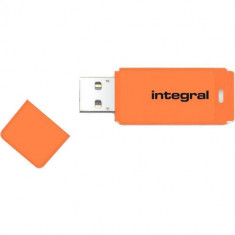 Memorie USB Integral Neon 64GB USB 2.0 Orange foto