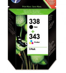 Combo pack HP 338 si HP343 foto