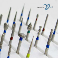 Freze dentare stomatologie - freze diamantate pentru turbina - freze slefuire foto