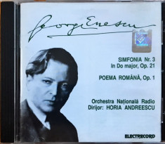 George Enescu - Simfonia No. 3 in Do Major / Poema Romana (1 CD) foto