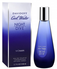 Davidoff Coolwater Night Dive Eau de Toilette pentru femei 80ml foto