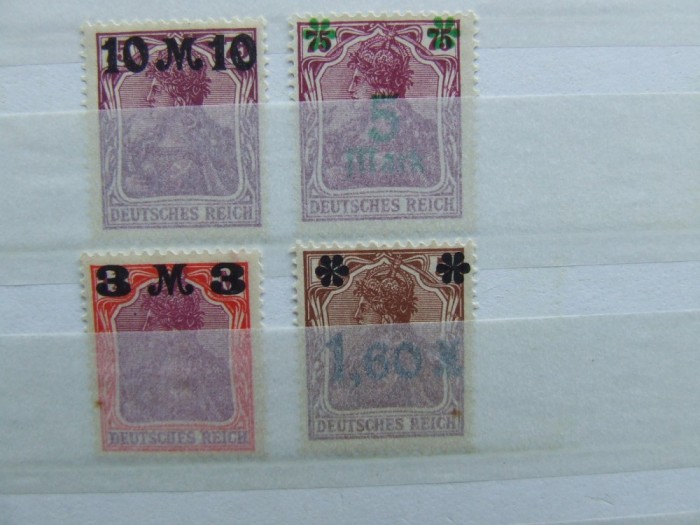 GERMANIA REICH SERIE NESTAMPILATA GERMANIA REICH SERIE NESTAMPILATA