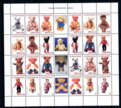 SURINAM 2005 TEDDY BEARS COTA MICHEL 76 EURO foto