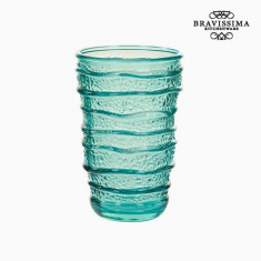 Pahar din Sticla Reciclata Turquoise (8 x 8 x 13 cm) by Bravissima Kitchen foto