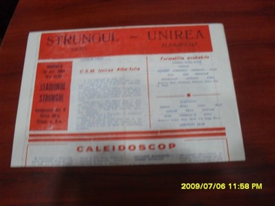 program Strungul Arad - Unirea Alba I. foto