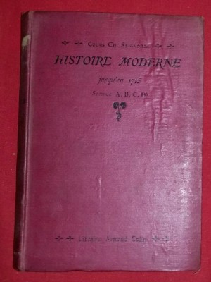Histoire moderne jusqu&amp;#039;en 1715 / par Ch. Seignobos foto