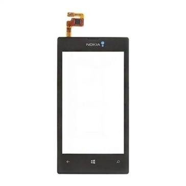 Touchscreen cu rama Nokia Lumia 525 Original Negru foto mare Touchscreen cu rama Nokia Lumia 525 Original Negru foto mare