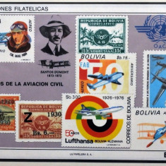 BOLIVIA 1979 AVIATIE LUFTHANSA COTA MICHEL 45 EURO