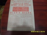 Program SC Bacau - Gloria Buzau