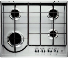 Plita incorporabila Electrolux EGH6242BOX, gaz, 4 arzatoare, 60 cm, Aprindere electrica (Inox) foto