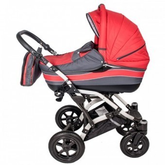 Carucior 3 in 1 copii 0 Luni + Dalia Lux Red-Grey foto mare Carucior 3 in 1 copii 0 Luni + Dalia Lux Red-Grey foto mare