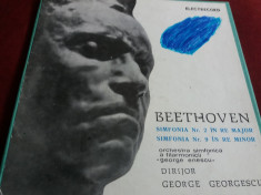 DISC VINIL BEETHOVEN SIMFONIA NR 2 IN RE MAJOR / SIMFONIA NR 9 IN RE MINOR foto