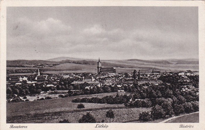 BISTRITA VEDERE GENERALA,1941 OCCUPATIA UNGARA,ROMANIA.