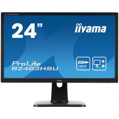 Monitor LED Iiyama ProLite B2483HSU-B1DP 24 inch 2ms Black foto