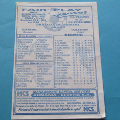 Program meci fotbal FC PLOIESTI(PETROLUL) - FC INTER SIBIU (22.11.1992)