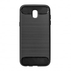 Husa Silicon, Rugged Armor Brushed, Negru, Samsung Galaxy J5 2017 foto