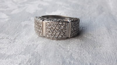 LUXURY INEL argint SPENDID batut in zirconii SUPERB model de EFECT elegant foto