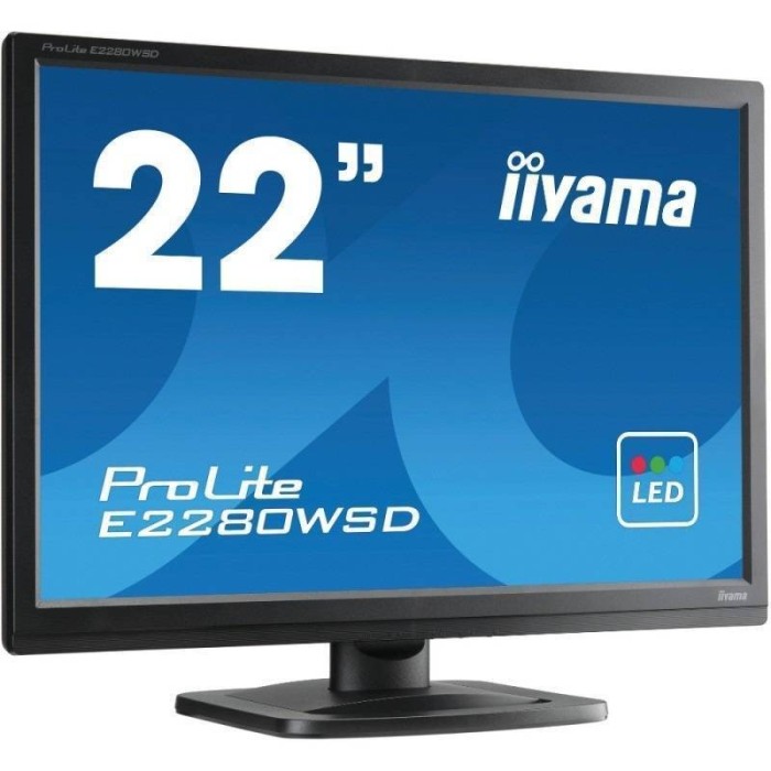 Monitor LED Iiyama ProLite E2280WSD-B1 22 inch 5 ms Black foto mare Monitor LED Iiyama ProLite E2280WSD-B1 22 inch 5 ms Black foto mare