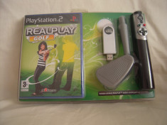 Vand joc PlayStation 2,Real Play Golf cu stick si crosa, sigilat! foto
