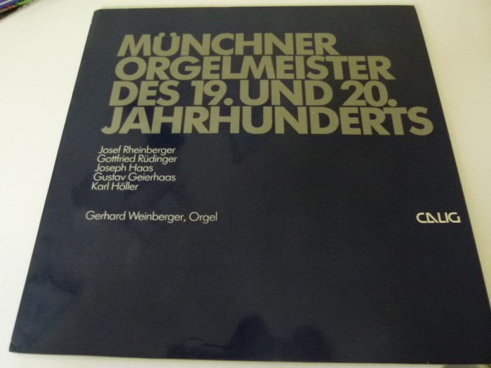 Weinberger, Kohler - maestrii orgii muncheneze sec xix-xx- vinyl