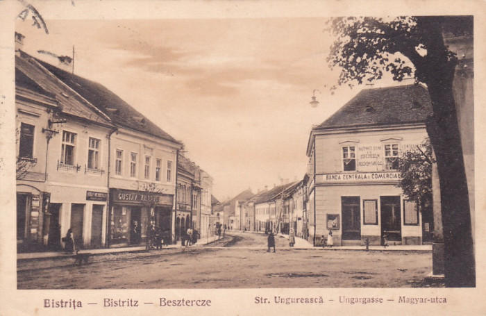 BISTRITA STRADA UNGUREASCA MAGAZINE,CIRCULATA 1929,ROMANIA.