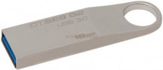 Stick USB Kingston Data Traveler SE9 G2, 16GB, USB 3.0 (Metalic) foto