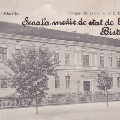 BISTRITA SCOALA DE BAIETI,1917,ROMANIA.