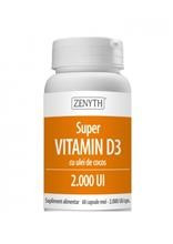 Super Vitamin D3 20000UI Zenyth 60cps Cod: zeny00079 foto