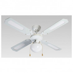 Ventilator de Tavan cu Lumina Grupo FM VT-CLASSIC-105B 50W Alb foto