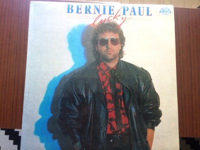 bernie paul lucky 1987 album disc vinyl lp muzica pop rock supraphon records VG+ foto