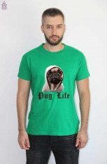 Tricou personalizat Pug Life, tricou amuzant caini foto