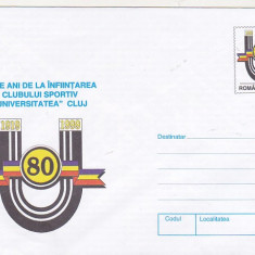 bnk ip - Intreg postal 1999 - necirculat - 80 ani U Cluj