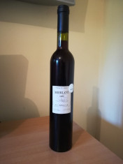 Sticla cu Vin de Colectie Unicata MERLOT 2000 Demisec 0,5L foto