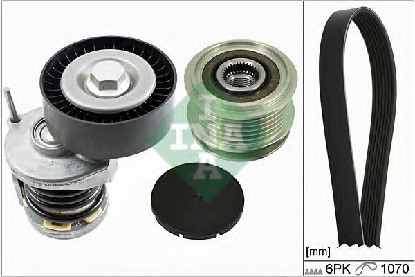Set curea transmisie cu caneluri VW JETTA III (1K2) (2005 - 2010) INA 529 0098 10 Set curea transmisie cu caneluri VW JETTA III (1K2) (2005 - 2010) INA 529 0098 10