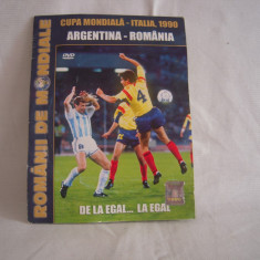 DVD Argentina - Romania, Cupa Mondiala 1990, original