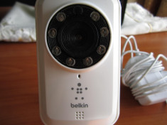 CAMERA IP WIRELESS BELKIN NETCAM MODEL F7D7601V1 NIGHT VISION CU PROBLEMA foto