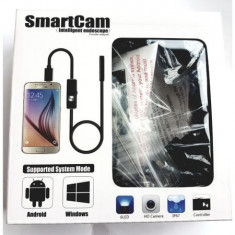 Camera inspectie endoscop , telefon android si pc , 2m , fact si garantie foto