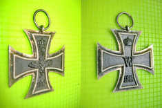 WW1-Crucea de Fier FW 1813-W-1914 Germania decoratie militara al 2 lea Reich. foto