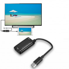 Adaptor convertor MHL USB-C 3.1 Type C la HDMI 1080p pt laptop si telefoane foto