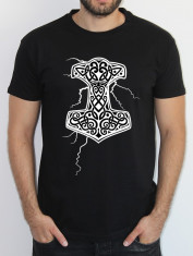 Tricou Mjollnir, Thor&amp;#039;s Hammer, Norse, Viking, tricou personalizat foto