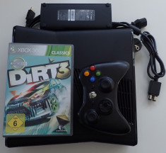 Consola Microsoft Xbox 360 S 250Gb Slim impecabil ca nou joc Dirt curse auto foto