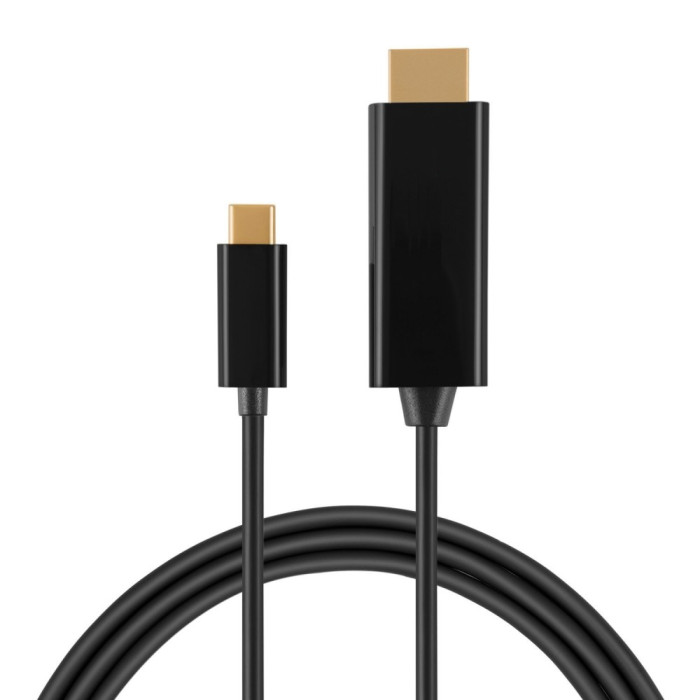 Cablu convertor USB-C Type-C la HDMI, compatibil laptop, telefon, lungime 3m