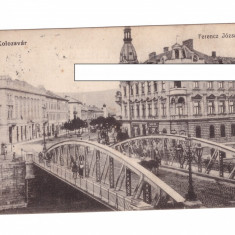 CP Cluj - Strada Franz Iosif/Ferencz Jozsef, 1914, animata, circulata