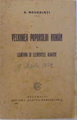 VECHIMEA POPORULUI ROMAN SI LEGATURA CU ELEMENTELE ALOGENE de S. MEHEDINTI , 1925 foto