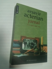 ARSAVIR ACTERIAN - JURNAL 1929-1945 / 1958-1990 foto